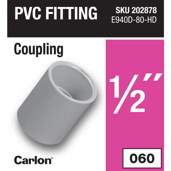 1/2 in. Electrical PVC Standard Coupling (E940D-80-HD)