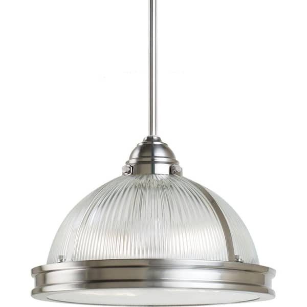Generation Lighting Pratt Street Prismatic 2-Light Brushed Nickel Pendant