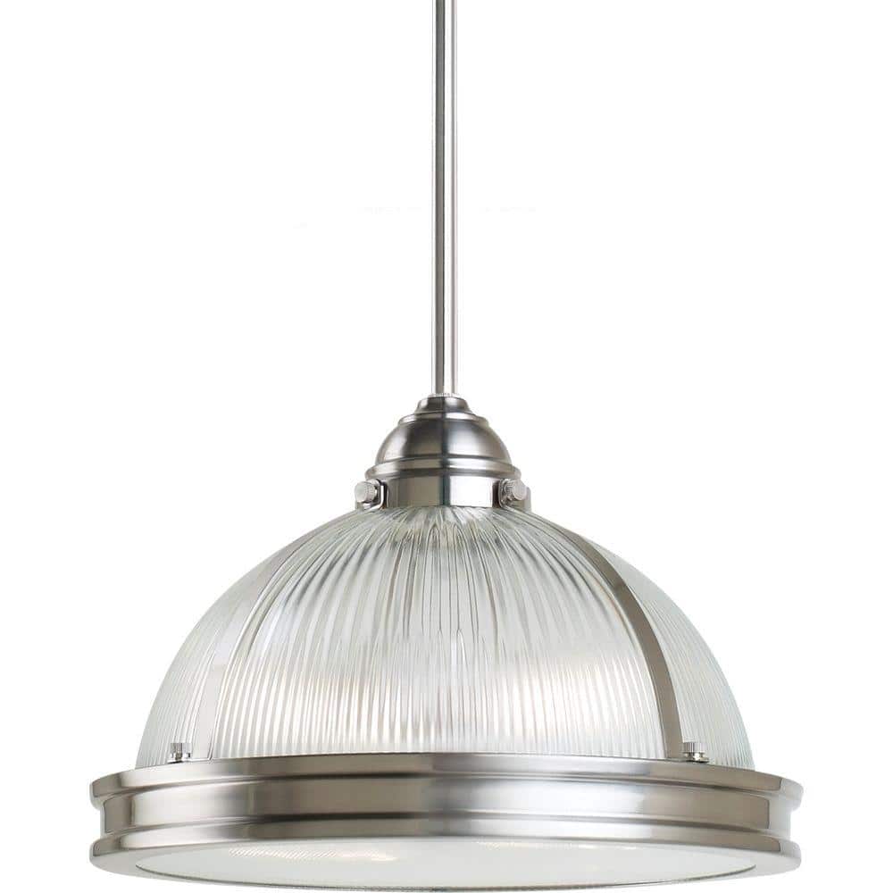 Pratt Street Prismatic 2-Light Brushed Nickel Pendant