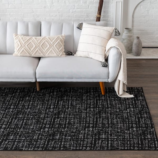 Motley Black/Gray 8 ft. x 10 ft. Area Rug