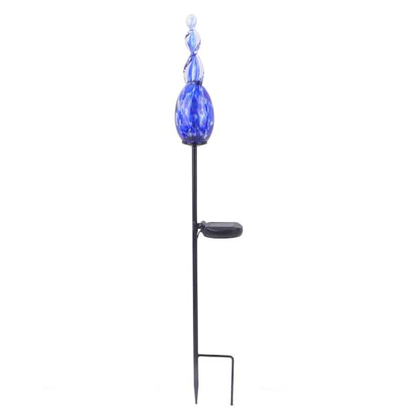 Hampton Bay Blue Solar Flame Garden Stake