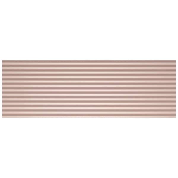 Ivy Hill Tile Linear Blush Pink 4 in. x 0.51 in. Matte Ceramic Wall Tile Sample