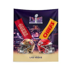 NFL SB58D LV Banners Printed Wall Hanging