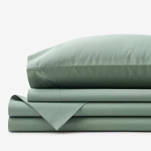 Company Cotton 4-Piece Thyme Cotton Percale Full Sheet Set