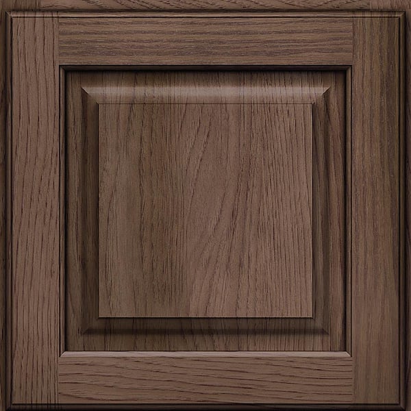 KRAFTMAID SIMPLICITY 14-5/8 in. x 14-5/8 in. Cabinet Door Sample in Molasses