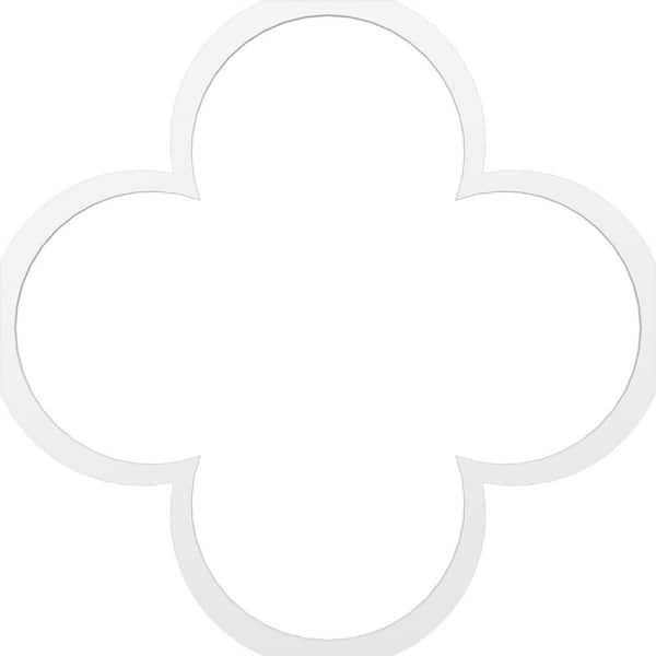 Large Woodall Fretwork 3/8 in. x 6 ft. x 6 ft. White PVC Decorative Wall Paneling 1-Pack