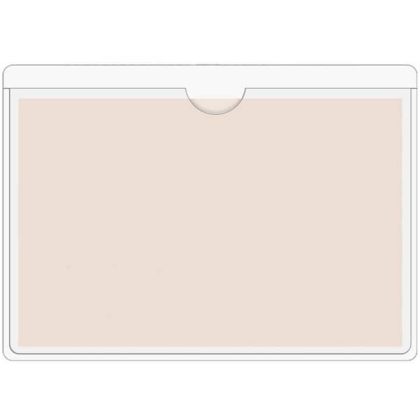 Unbranded Plastic Adhesive Pockets for 3 x 5 in. Cards Storage Bin Labels Index Card Holder Clear Label Holder Pack of 44