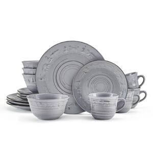 Pfaltzgraff 12-Piece Arlie Gray Stoneware Dinnerware Set, Service For 4 ...
