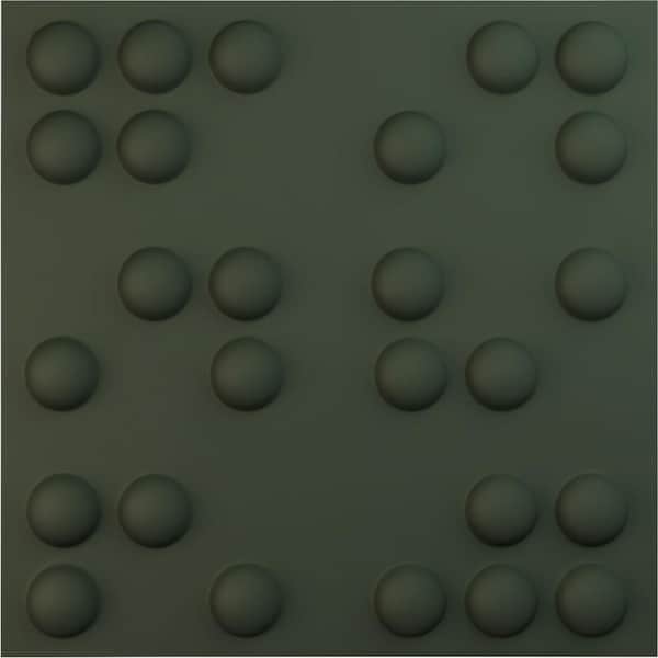 Ekena Millwork 19 5/8 in. x 19 5/8 in. Emery EnduraWall Decorative 3D Wall Panel, Satin Hunt Club Green (12-Pack for 32.04 Sq. Ft.)