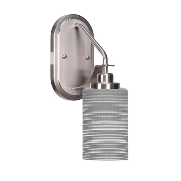 Unbranded Monroe 1-Light Brushed Nickel Wall Sconce