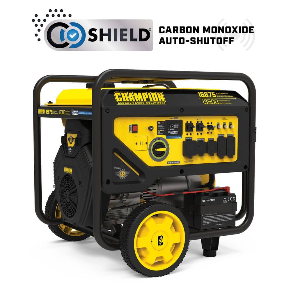 16,875/13,500-Watt Electric/Recoil Start Gasoline Powered Home Backup Portable Generator with CO Shield price history on PriceWatchPro