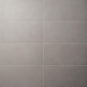 Technique Dark Gray 12 in. x 24 in. Textured Porcelain Floor and Wall Tile (9.68 sq. ft./Case)