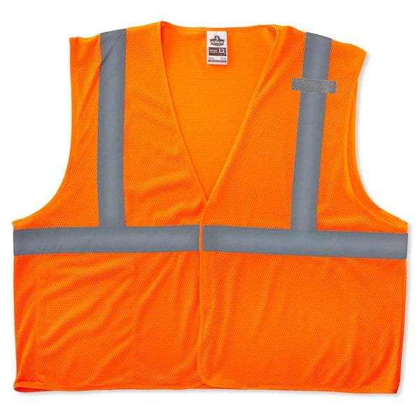 Ergodyne GLoWEAR Class 2 Small/Medium Orange Hi-Vis Type R Economy Mesh Vest