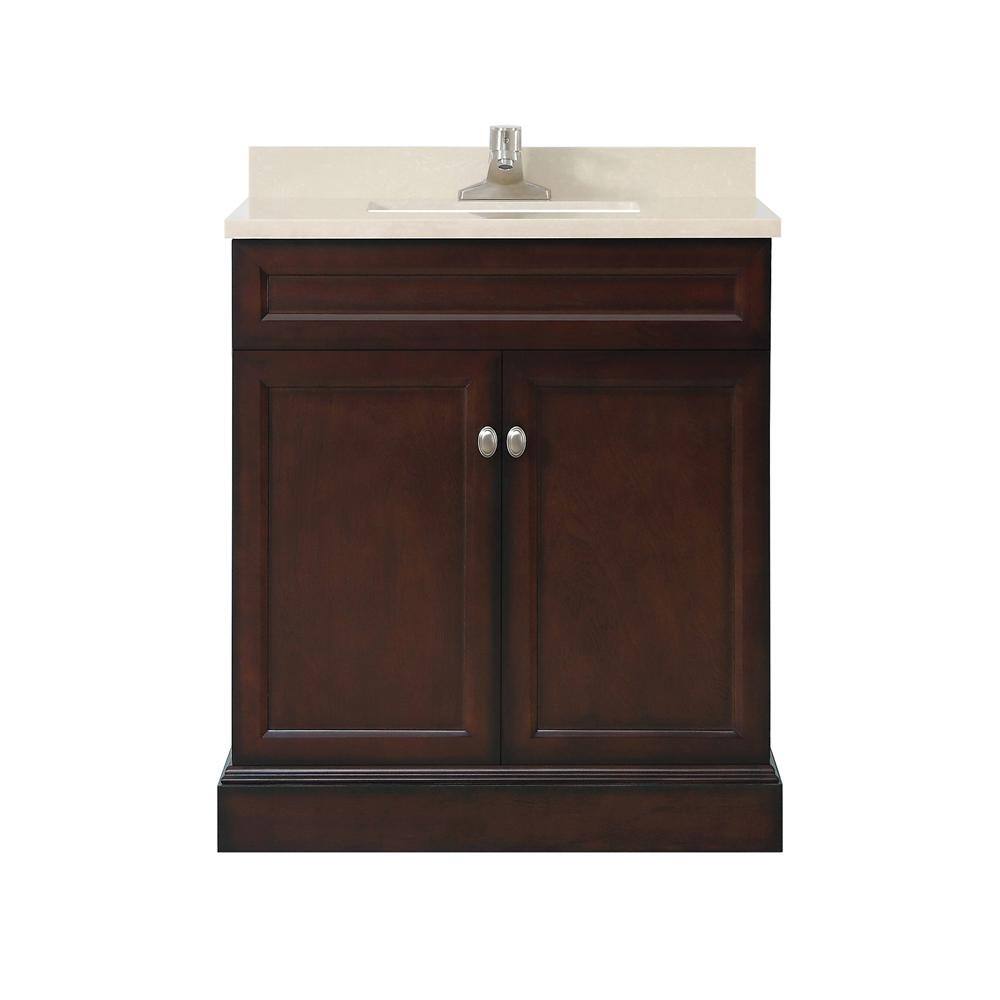 Home Decorators Collection Teagen 30 In W Bath Vanity In Dark Espresso With Cultured Stone Vanity Top In Beige With White Basin Teagen 30eb The Home Depot Home Decorators Collection Teagen 30 In W Bath Vanity In Dark Espresso With Cultured Stone Vanity Top In Beige With White Basin Teagen 30eb The Home Depot
