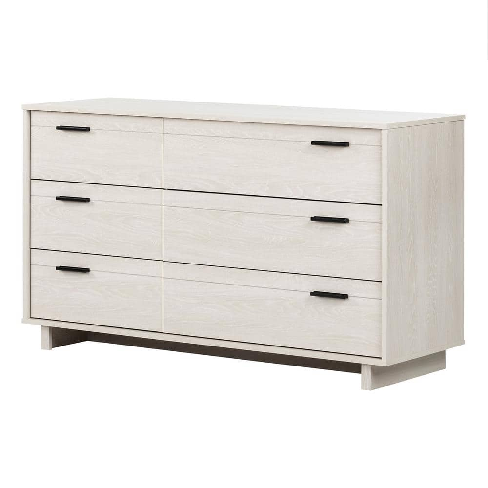 South Shore Fynn 6 -Drawer Winter Oak Dresser 11950 - The Home Depot