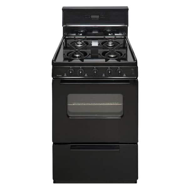 Unbranded 24 in. 2.97 cu. ft. Gas Range in Black