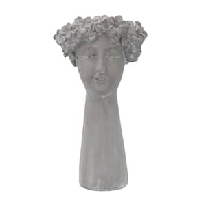 Gray Cement Decorative Vase