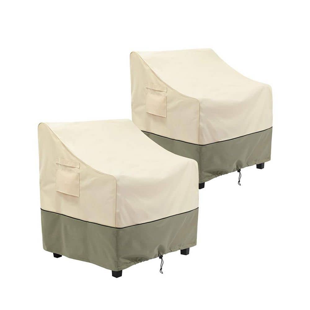 37 x 32 x 36 Inch Gray Outdoor Chair Cover Waterproof Patio Lounge Deep Seat Lawn Furniture Covers 2 Pack price history on PriceWatchPro