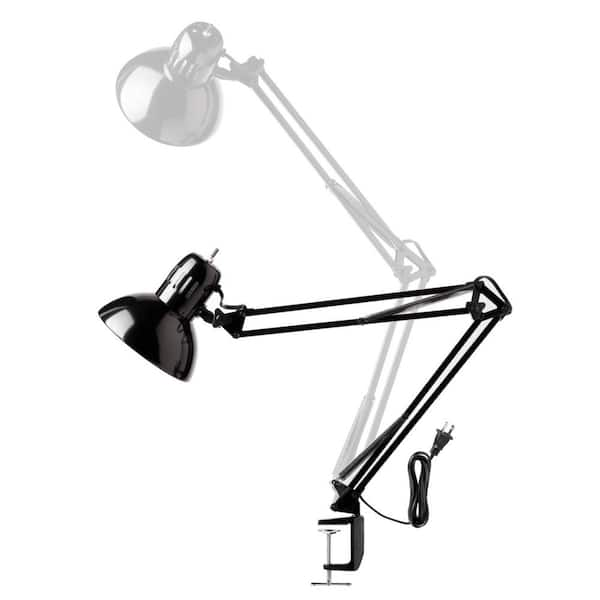 Gupuzm Led Desk Lamp with Clamp - Swing Arm Desk Lamp with 1 LED Cold Light  Bulbs