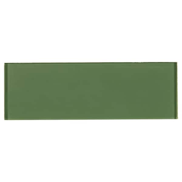 MSI Evergreen 3 in. x 9 in. Mixed Glass Subway Wall Tile (3.8 sq. ft./Case)