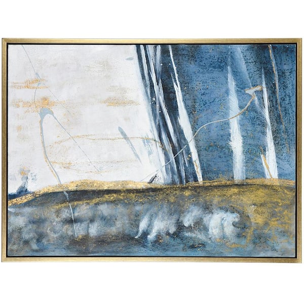 StyleCraft Austin Allen James 1-Piece Framed Abstract Art Print 32 in. x 42 in.