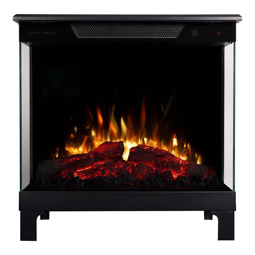 Skyline 24 in. 1465W Black 3-Sided Smart Electric Fireplace Stove with Thermostat, WiFi & Remote Control for Living Room price history on PriceWatchPro