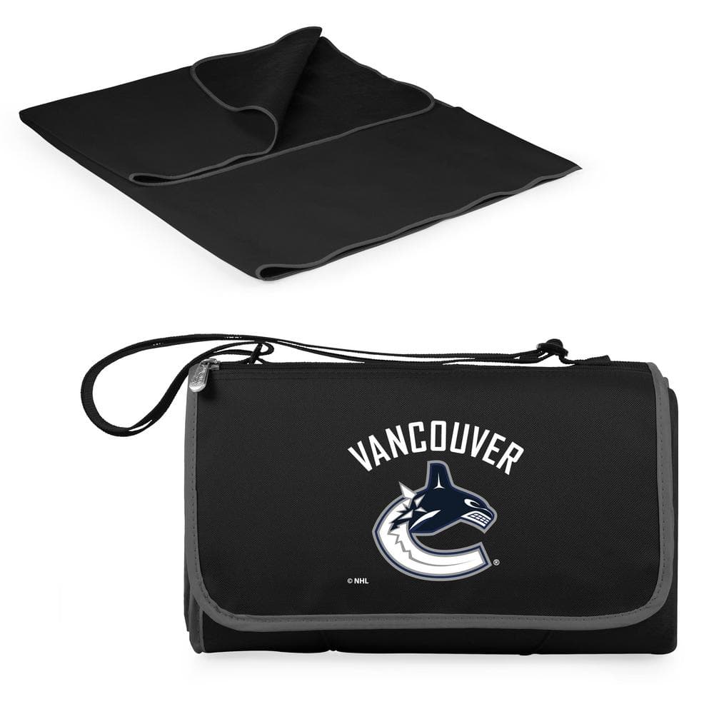 Picnic Time Vancouver Canucks Black Outdoor Picnic Blanket