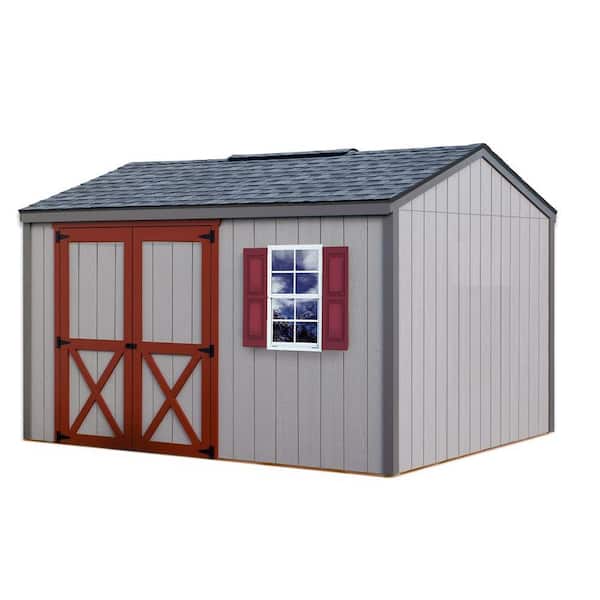 Best Barns Handmade Haven 12 ft. x 10 ft. Wood Shed Kit with Spacious Barn Doors and Smart Side