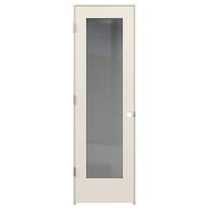24 in. x 80 in. Tria Primed Right-Hand Mirrored Glass Molded Composite Single Prehung Interior Door