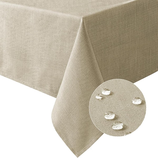 60 in. W x 120 in. L Brown Solid Color Polyester Tablecloth