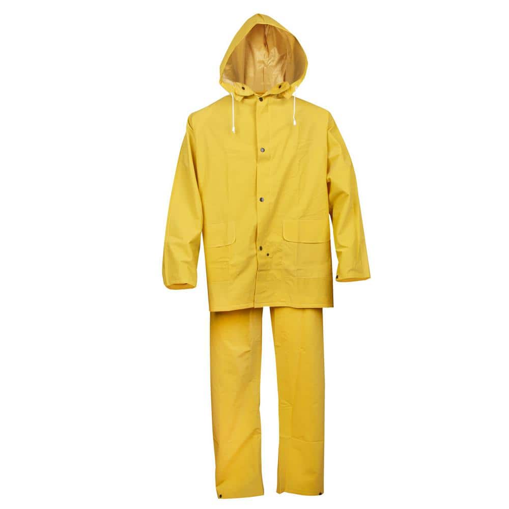 Cordova StormFront Men's 3XL Yellow Detachable Hood 3-Piece Rain Suit ...