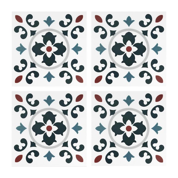 12-Sheet 12 in. x 12 in. x 0.06 in. Peel and Stick Wall Tile, Vinyl Backsplash Tile, Colored (12 sq. ft.)