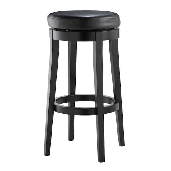 Unbranded Backless Brown 30 in. H Swivel Bar Stool