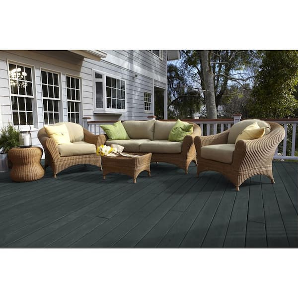 1 gal. #ST-101 Atlantic Semi-Transparent Waterproofing Exterior Wood Stain and Sealer