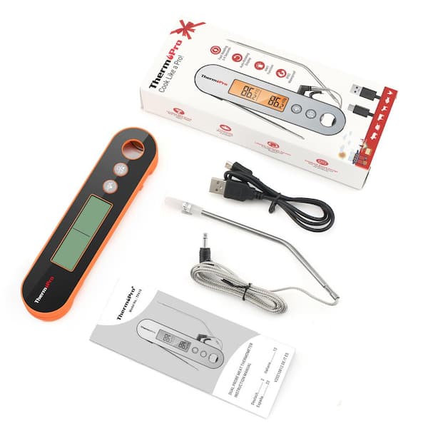 Thermopro Tp610w Waterproof Dual Probe Meat Thermometer With Alarm
