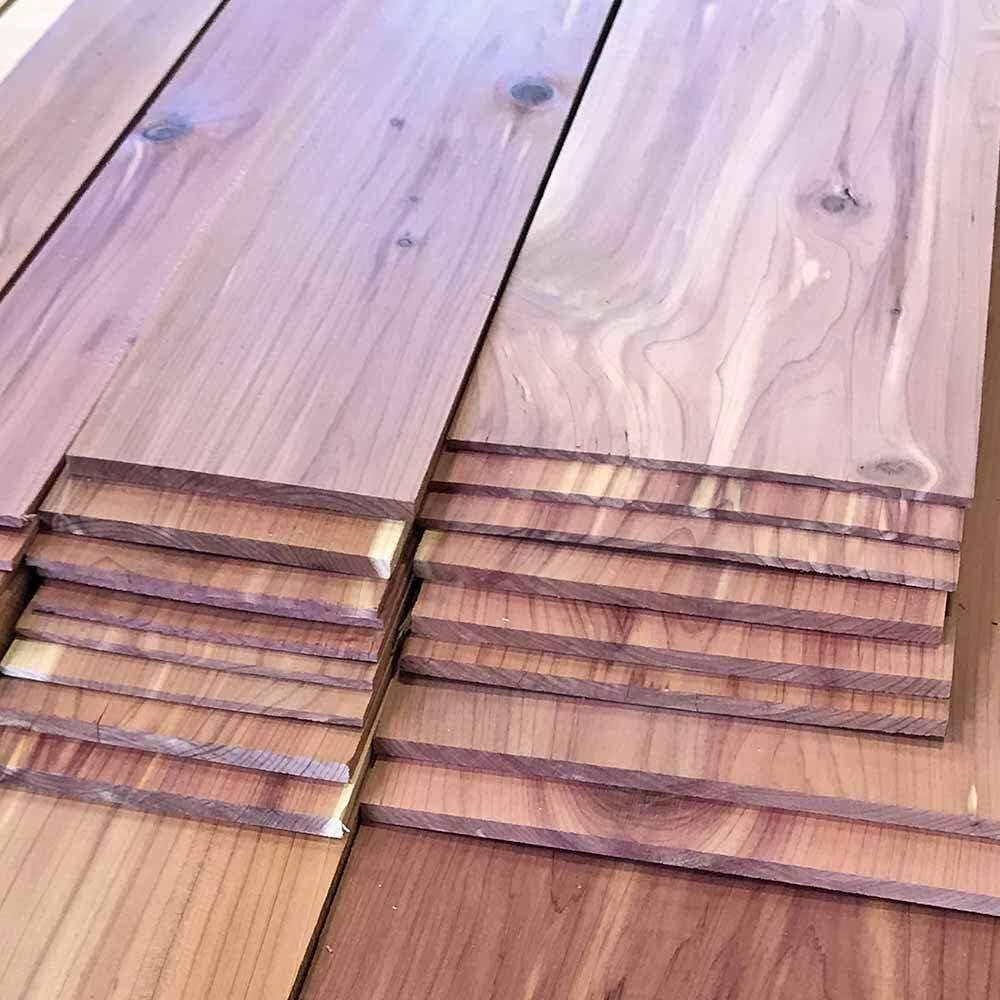 0.25 in. x 5 in. W x 2 ft. L Pack of 2 Red Cedar Boards Thin Solid Wood Lumber Boards price history on PriceWatchPro