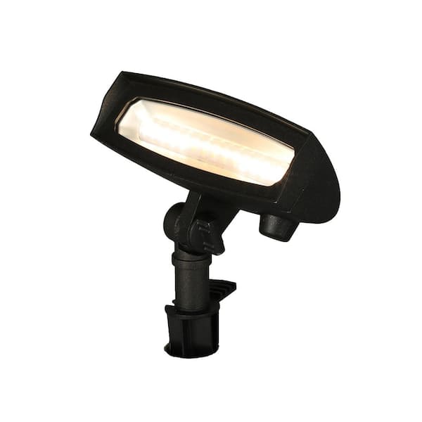 820 Lumen Low Voltage Black LED Outdoor Landscape Flood Light with Adjustable Light Color