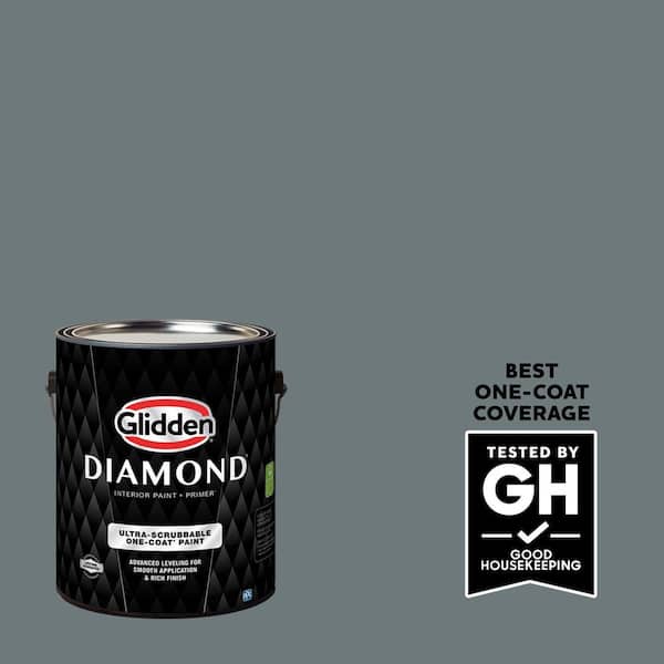 Glidden Diamond 1 gal. PPG1036-6 Phantom Satin Interior Paint with Primer