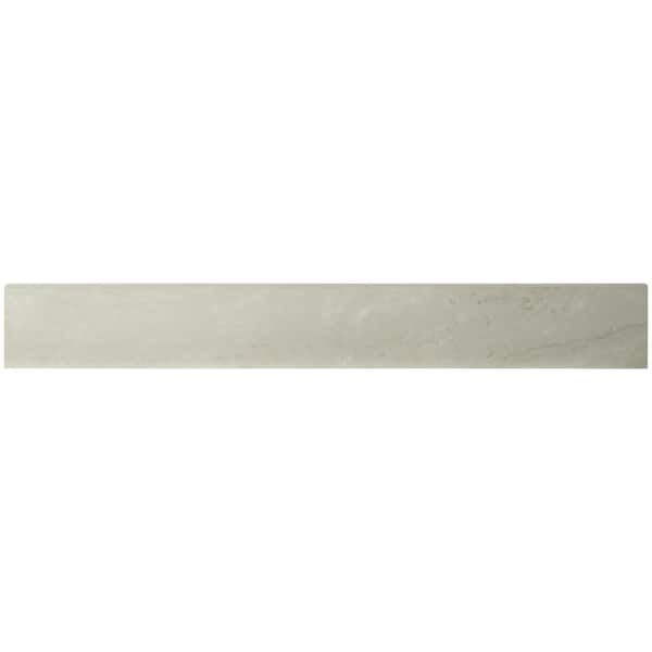 MSI Pavia Gray Bullnose 3 in. x 24 in. Polished Porcelain Floor and Wall Tile (60 linear ft./Case)