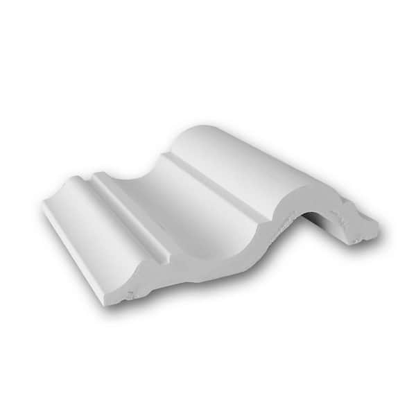 ORAC DECOR 1-1/8 in. D x 4-3/4 in. W x 4 in. L. Primed White Plain Polyurethane Panel Moulding Sample