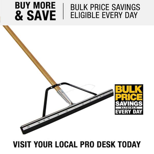 Professional 24 in. Floor Squeegee with Handle