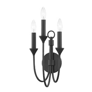 Cate 3-Light Forged Iron Wall Sconce