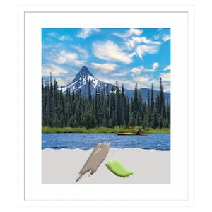 Svelte White Wood Picture Frame Opening Size 20 x 24 in. (Matted To 16 x 20 in.)