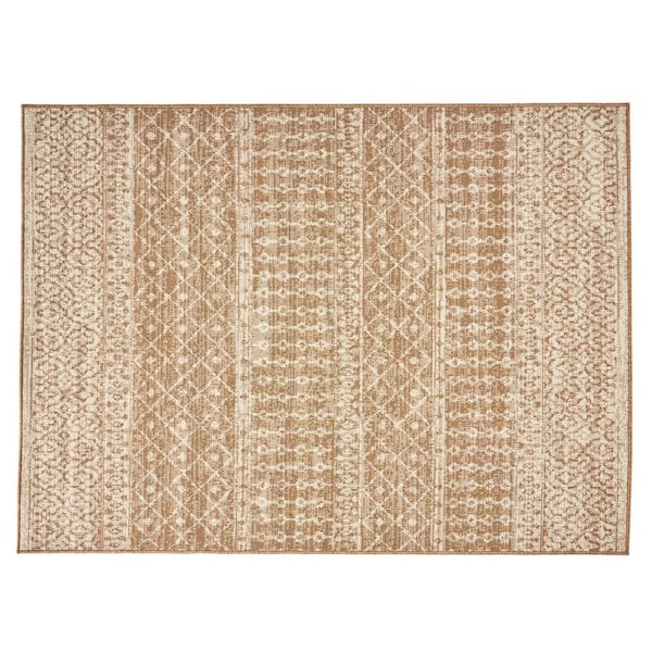 Noble House Castellina Sand/Ivory 5 ft. x 7 ft. Indoor/Outdoor Area Rug