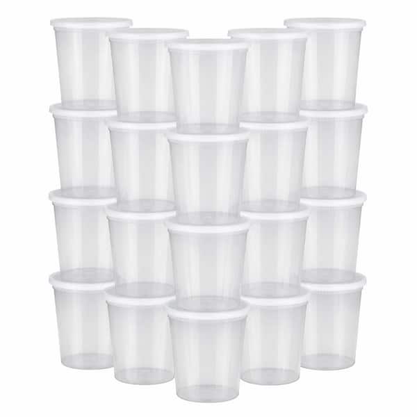 40 Set Leak-Proof BPA Free Deli Containers with Lids 32 oz. Freezer Microwave Dishwasher Safe Food Storage Set