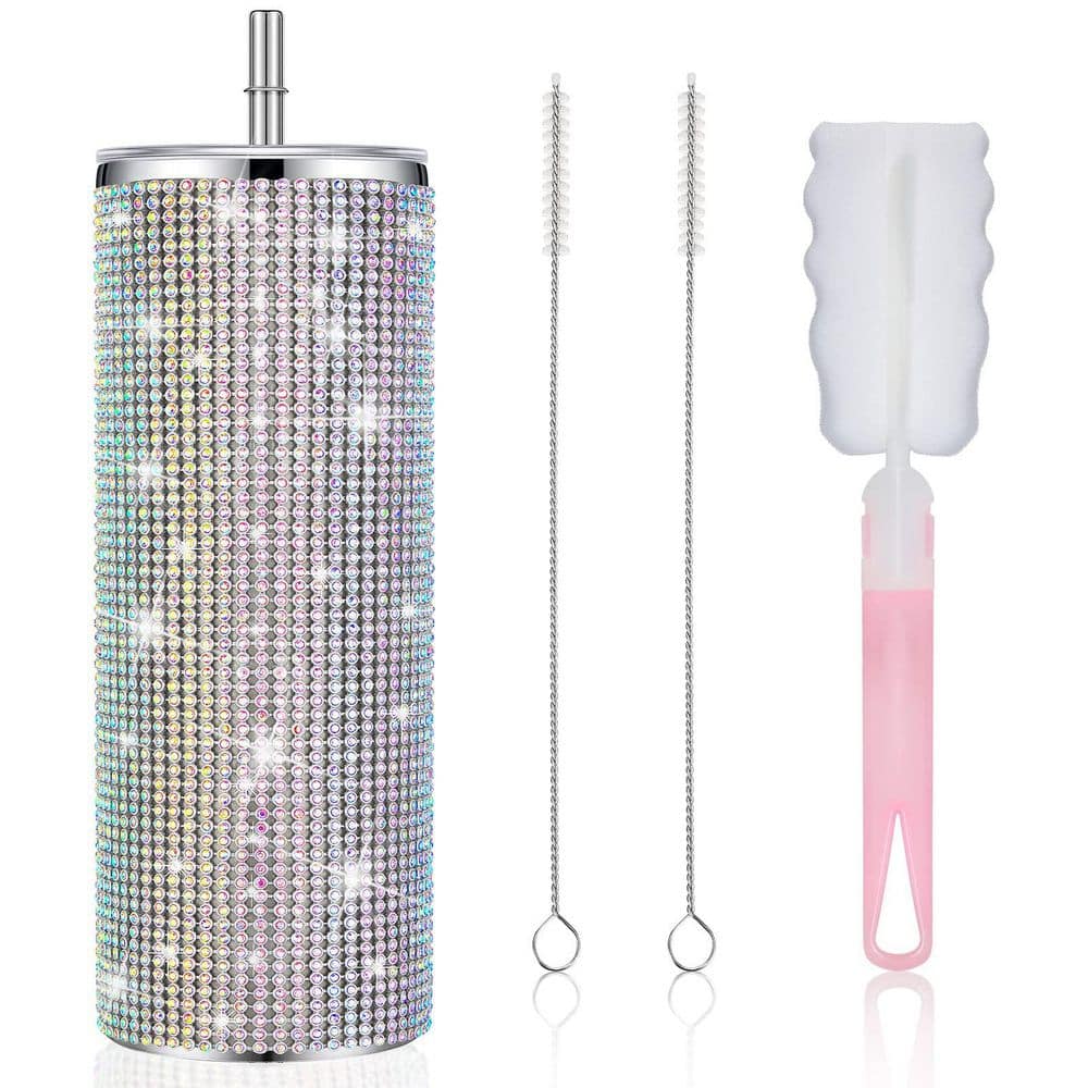 20 oz. Stainless Steel Bling Cup Rhinestones Tumbler with Straw Adopts Good Insulation Performance, Easy to Carry price history on PriceWatchPro