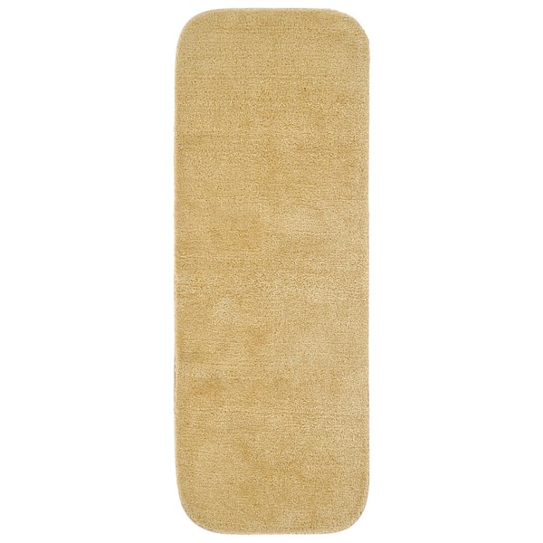 Garland Rug Traditional Linen 22 in. x 60 in. Washable Bathroom Accent Rug