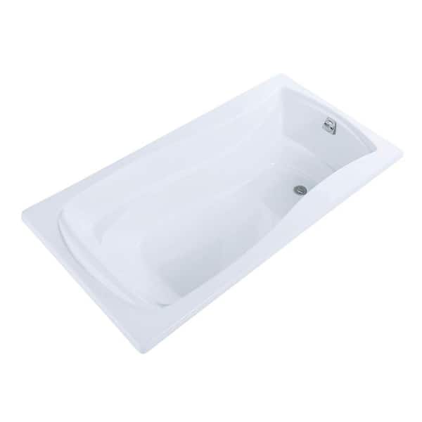KOHLER Mariposa 72 in. x 36 in. Rectangular Soaking Bathtub with Reversible Drain in White