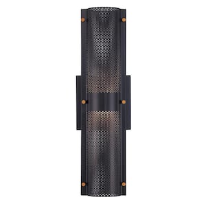 Westcliffe Black Outdoor Hardwired Wall Sconce with Integrated LED