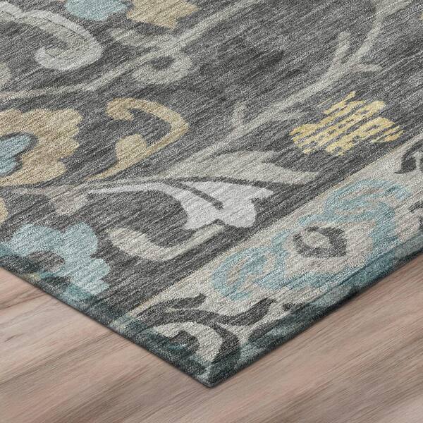 Chantille Machine Washable Indoor/Outdoor Abstract ACN3159 Gray 9 ft. x 12 ft. Area Rug